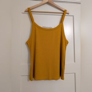 Vince. Mustard Yellow Women's Tank Top Size XL NWT